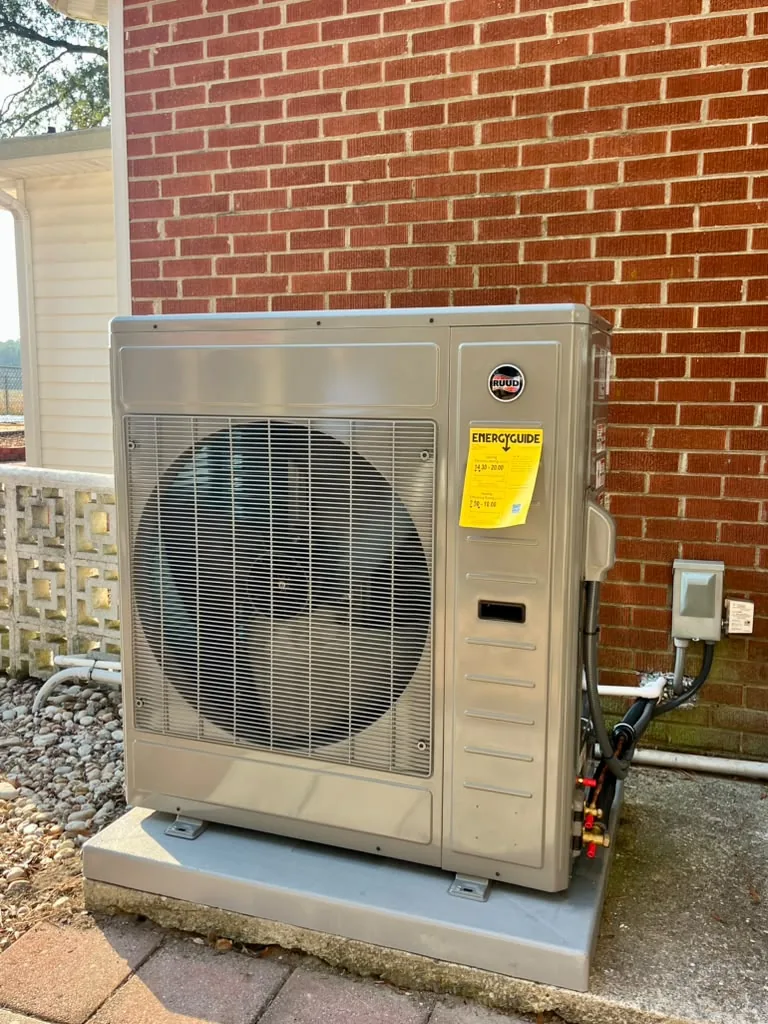Ruud outdoor side-discharge HVAC equipment
