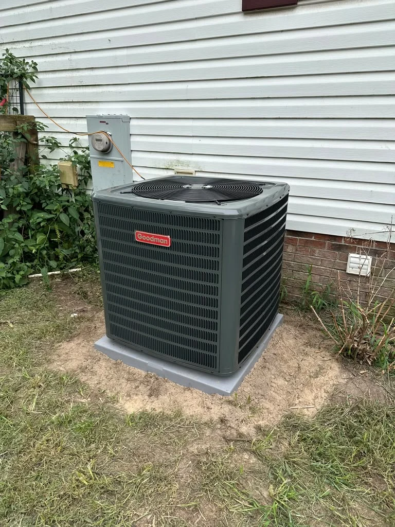 Outdoor residential HVAC equipment
